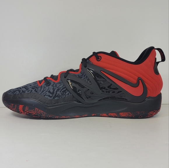 Nike KD 15 Bred Black University Red DC1975 003 Men’s Size Basketball Shoes - Picture 4 of 10